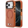 Etui BMW M IML Shockproof Metal Logos    MagSafe do iPhone 17 Pro pomarańczowy